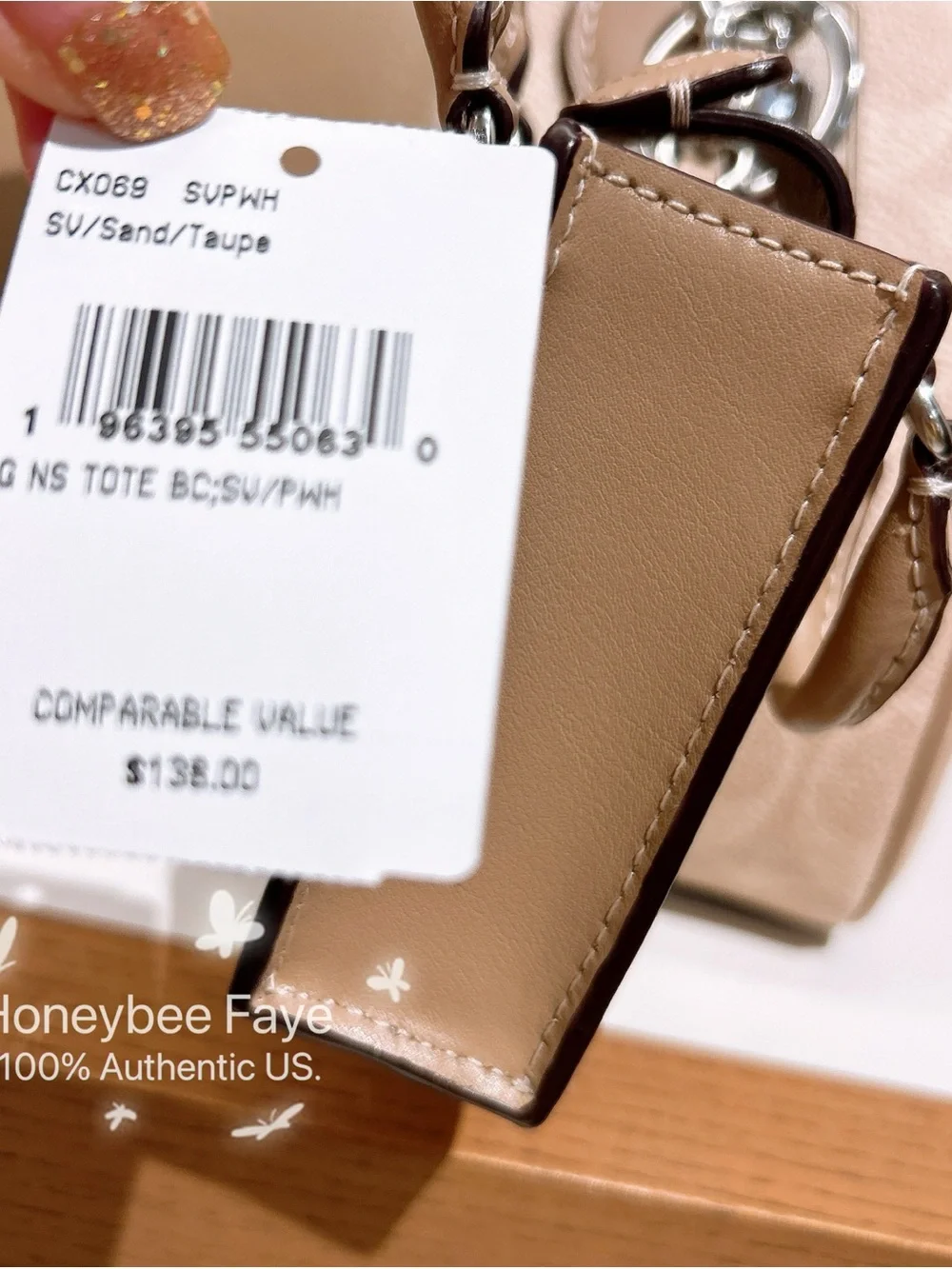 Coach satchel tan